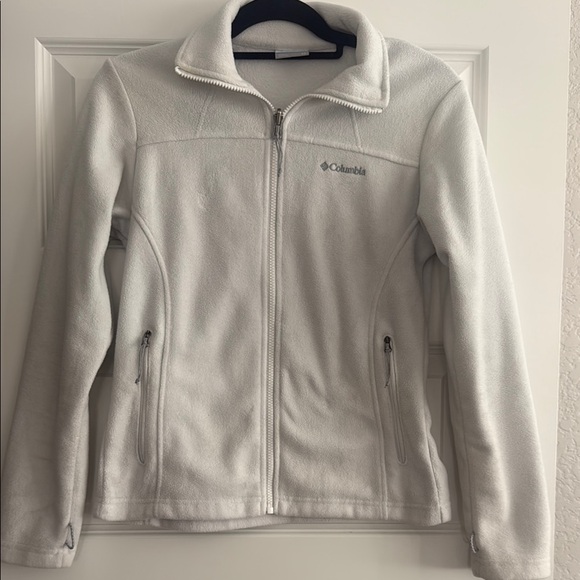 Columbia Zip-Up White Jacket - Picture 1 of 4